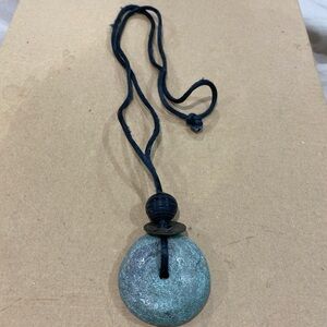 Hand Crafted Blue Pendant Necklace
